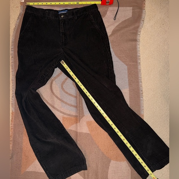 100% cotton Croft & Barrow Dark Brown corduroy pants, 34x32 - Picture 8 of 10